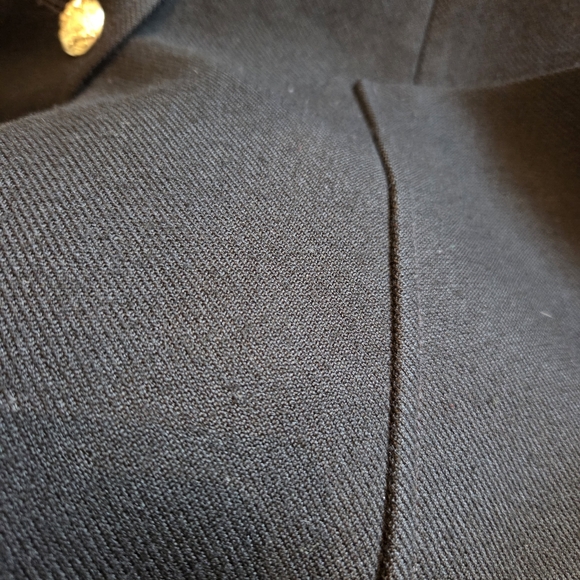 Massimo Dutti Wool Blended Women's Gold Button Professional Blazer Jacket Sz 10 - Picture 13 of 14